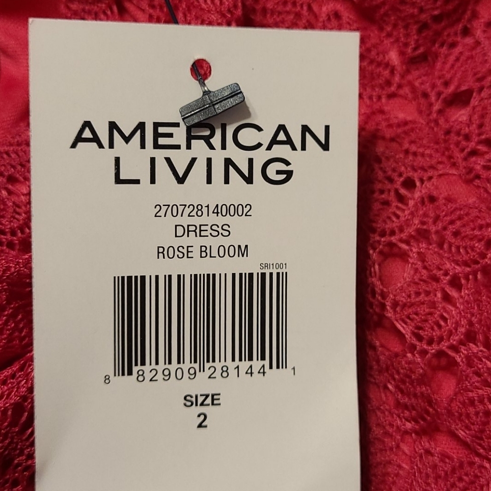 American Living Pink Lace‎ overlay dress - Picture 5 of 5